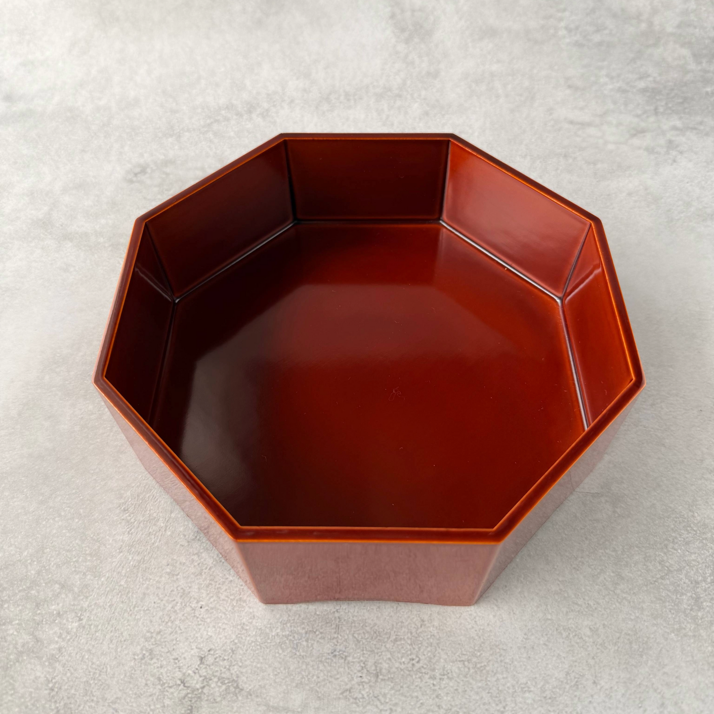蓋付き八角漆器｜ヴィンテージ漆器｜17cmの伝統的な食器