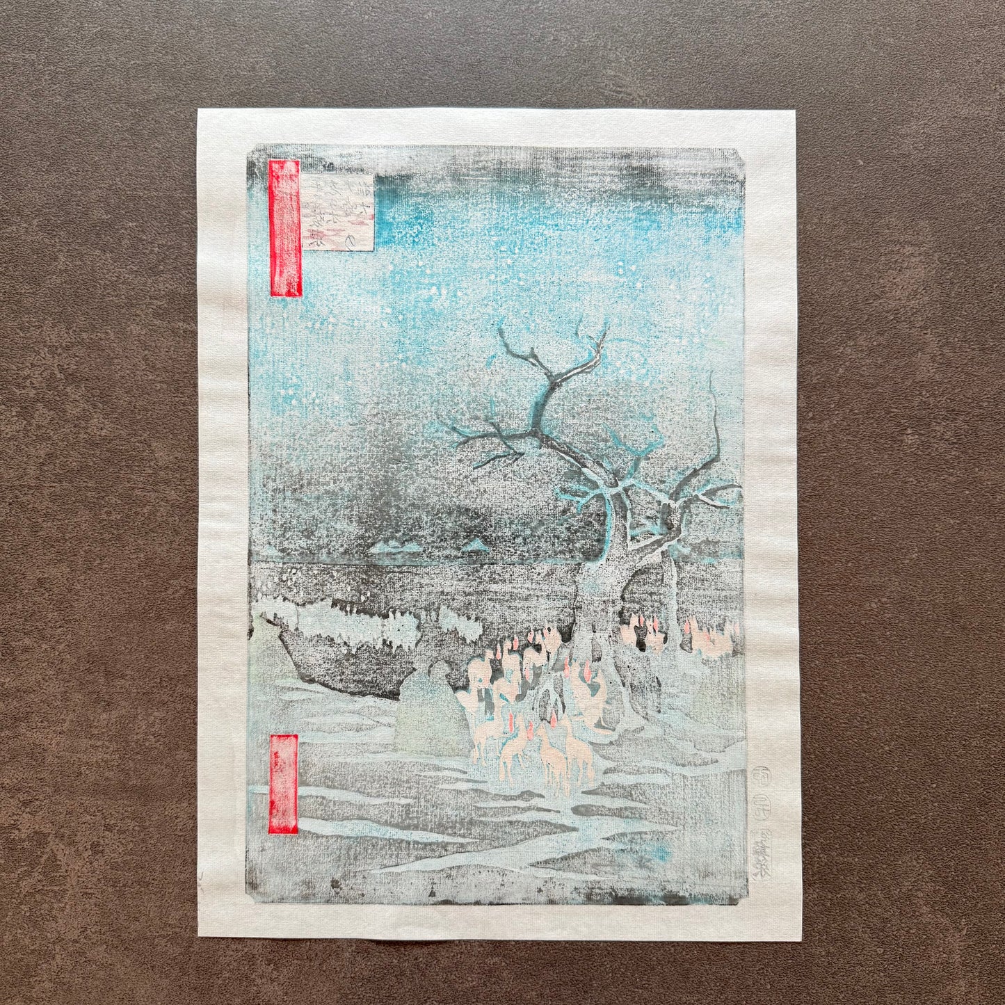 浮世絵アートフレーム – 歌川広重「王子装束ゑの木」by Liu Changqing | UVアクリルフレーム | 江戸時代複製